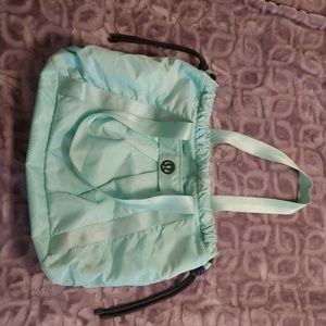 Mint green Lululemon gym bag